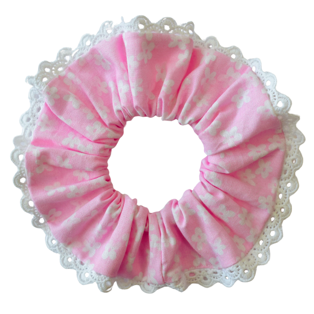Floral Lace Scrunchie