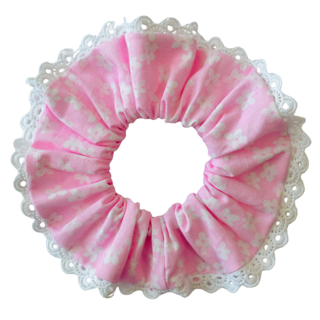 Floral Lace Scrunchie