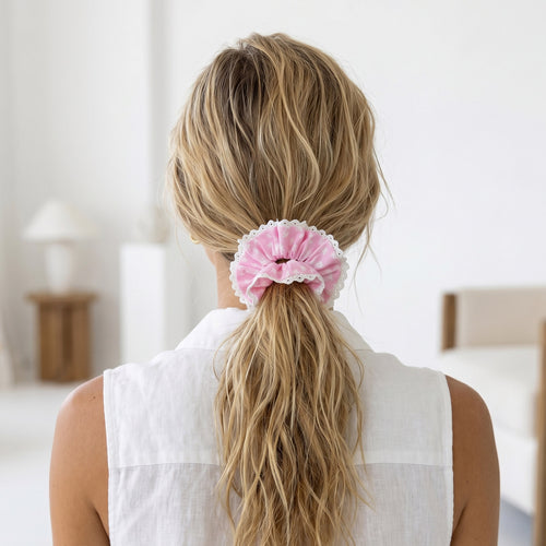 Floral Lace Scrunchie