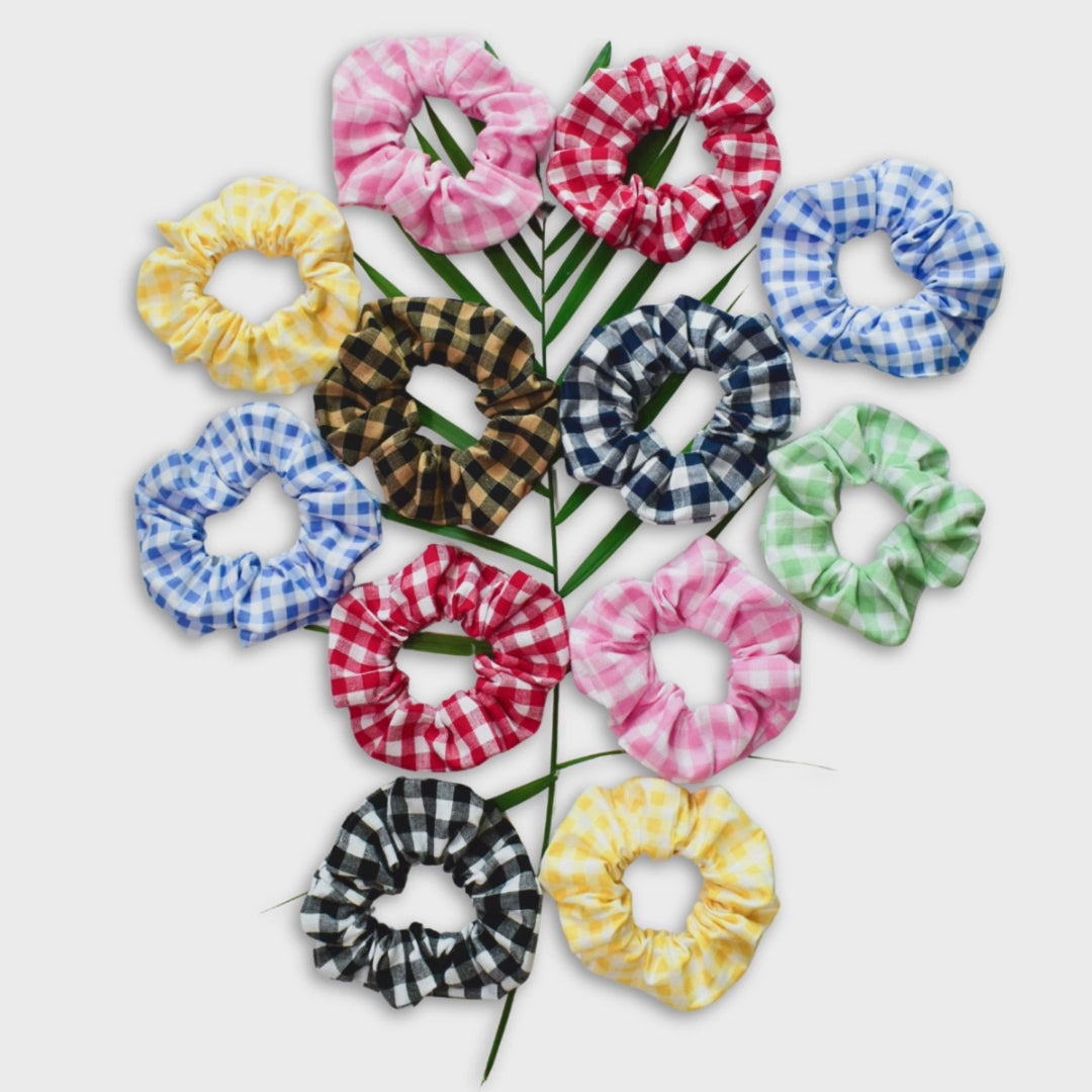 Gingham Scrunchie