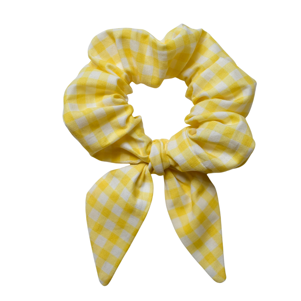 Gingham Bow Scrunchie