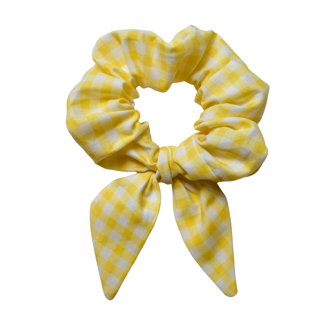 Gingham Bow Scrunchie